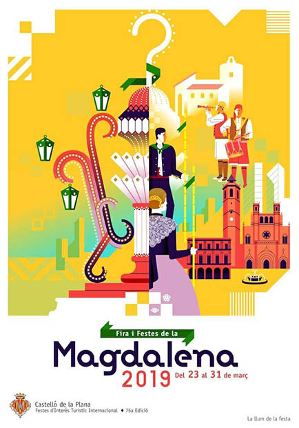 Cartel de las fiestas de la Magdalena 2019