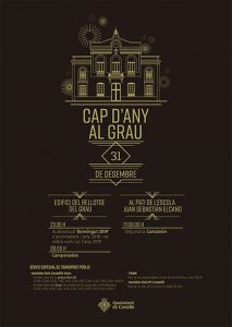 Cartel fiesta Nochevieja Grao Castellón 2018