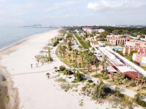 Vista aérea Playa Grau de Castelló