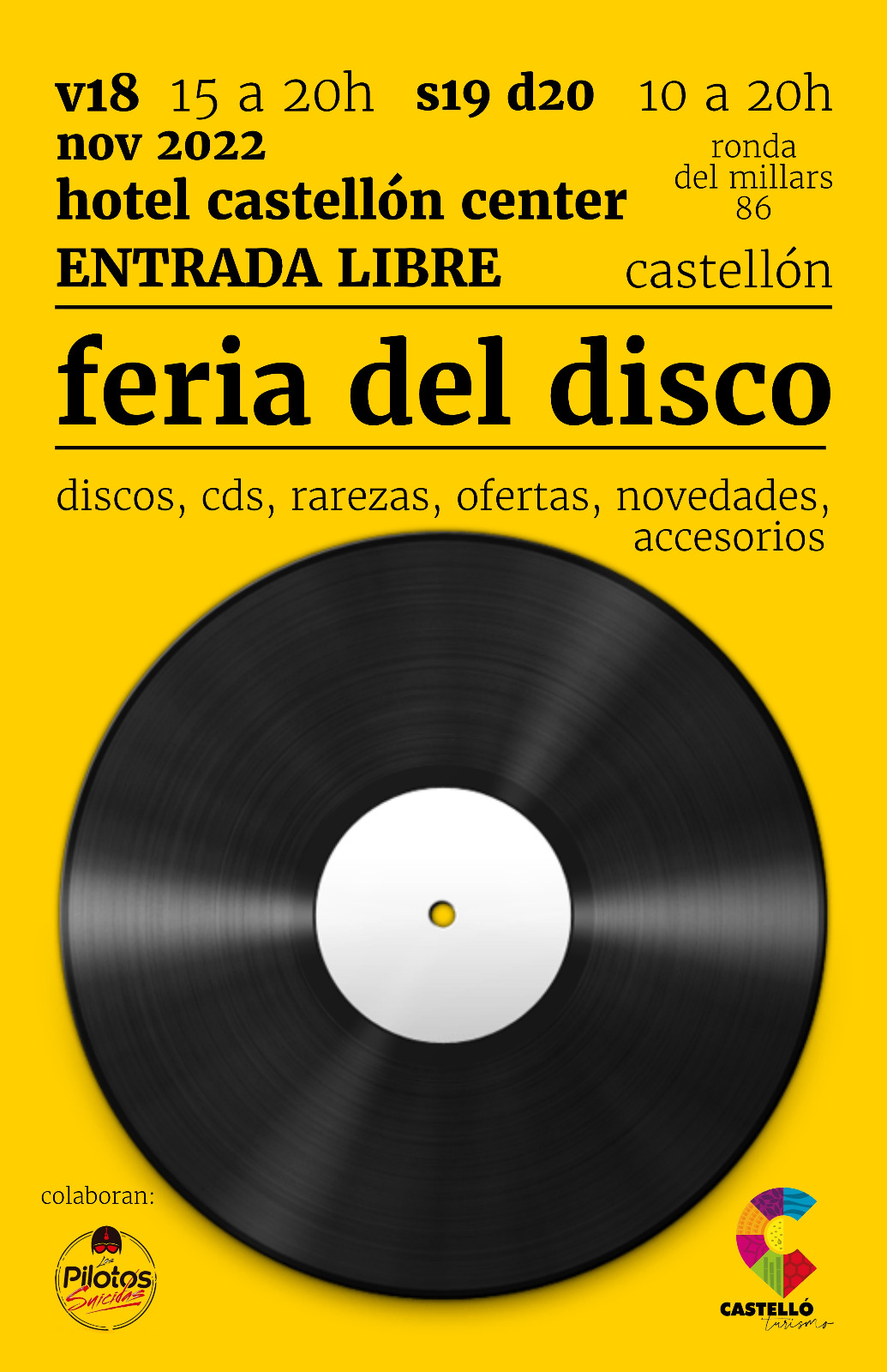 Plausible biografía Innecesario Feria del Disco -Noviembre 2022- | Castelló Turismo