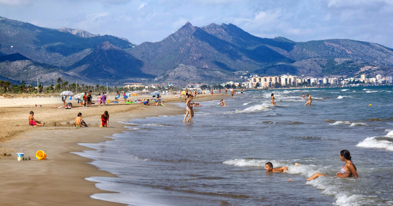 Gente en la playa