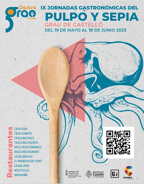 Cartel Jornadas gastronómicas del Pulpo y sepia